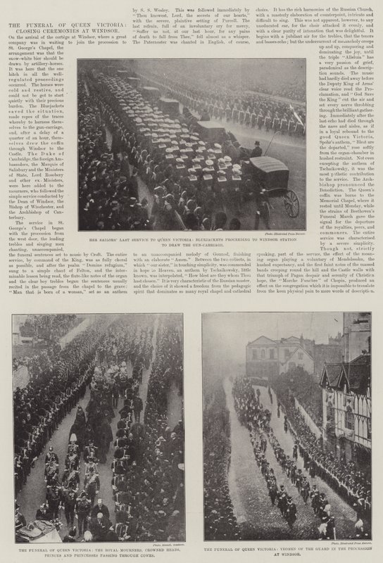Dronning Victorias begravelse, afslutningsceremonier i Windsor af English Photographer