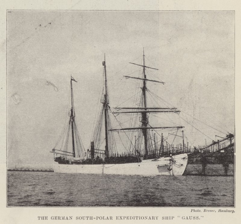 Det tyske sydpolarekspeditionsskib Gauss af English Photographer