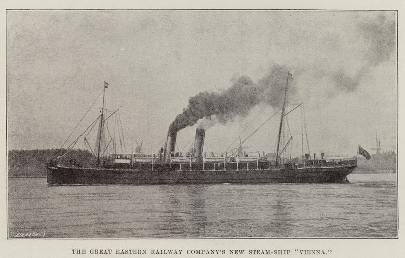 The Great Eastern Railway Companies New Steamship Wien af English Photographer