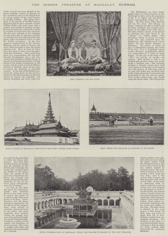 Den skjulte skat i Mandalay, Burmah af English Photographer