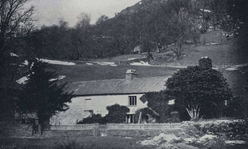 Hjemmet til Hartley Coleridge og De Quincey, Nab Cottage, Rydal (s/h-billede) af English Photographer
