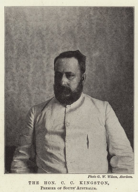 Den ærede C Kingston, Premier of South Australia af English Photographer