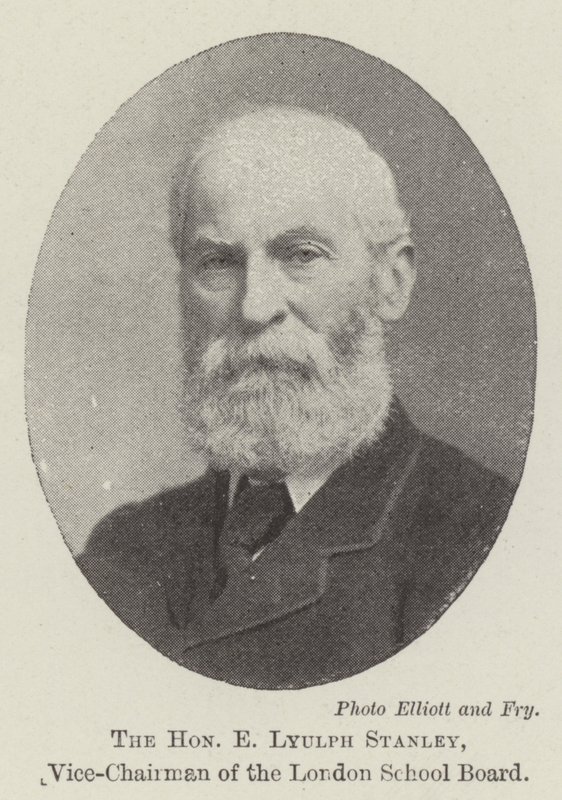 Den ærede E Lyulph Stanley, næstformand for London School Board af English Photographer