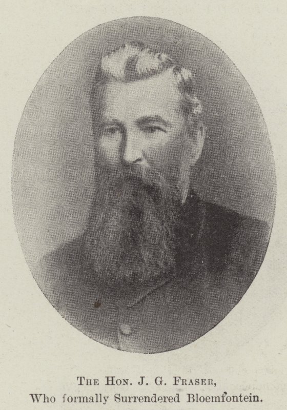 Den ærede J G Fraser, der formelt overgav Bloemfontein af English Photographer