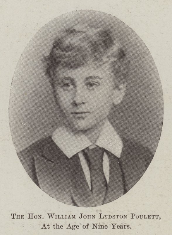 Den ærede William John Lydston Poulett, i en alder af ni år af English Photographer