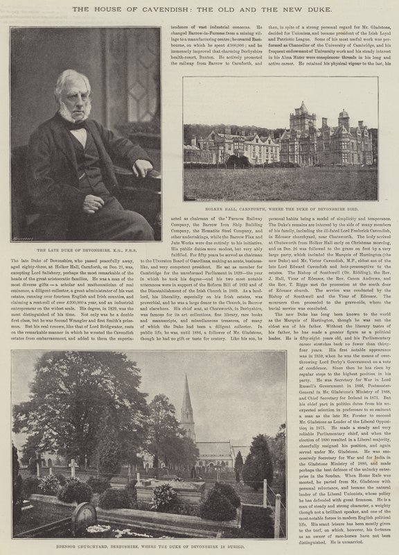 Huset Cavendish, den gamle og den nye hertug af English Photographer