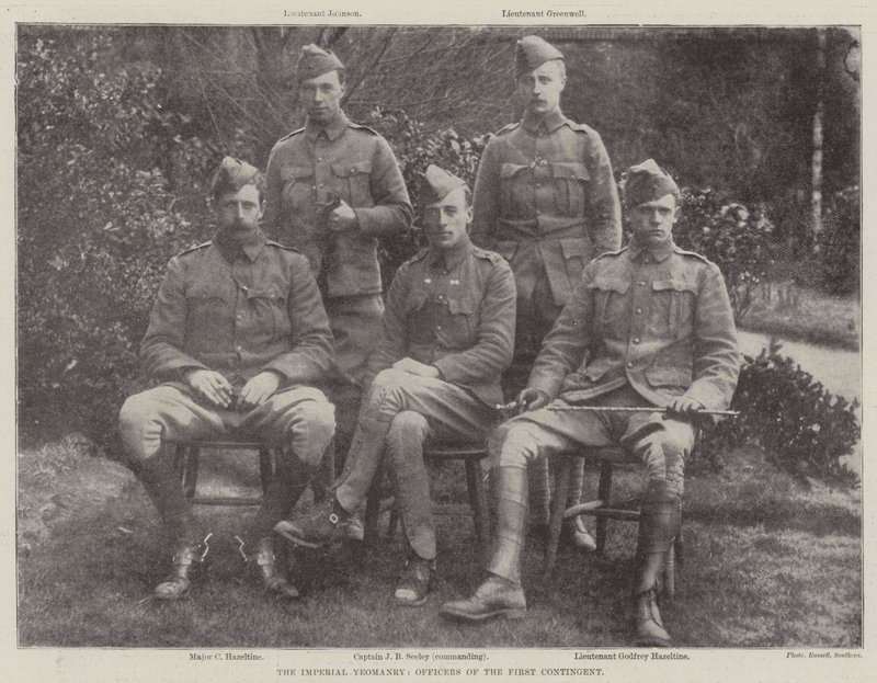 Det kejserlige Yeomanry, officerer i det første kontingent af English Photographer
