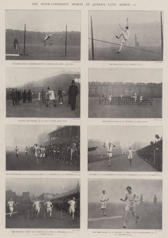 Inter-University Sports i Queens Club, 21. marts af English Photographer