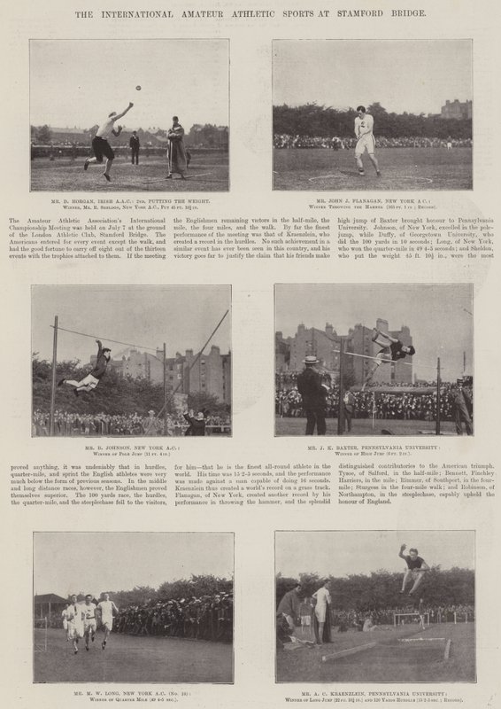 Den internationale amatøratletiksport på Stamford Bridge af English Photographer