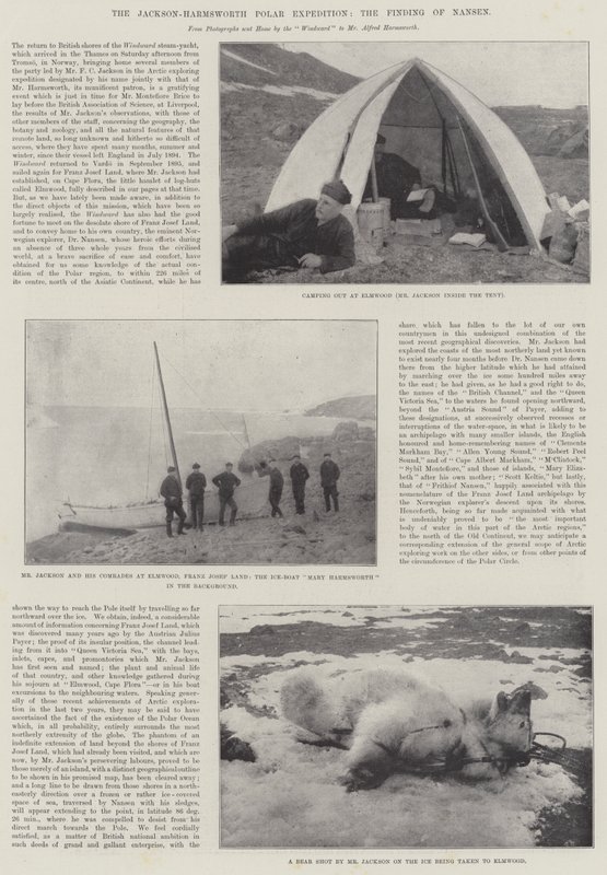 Jackson-Harmsworth polarekspeditionen, fundet af Nansen af English Photographer