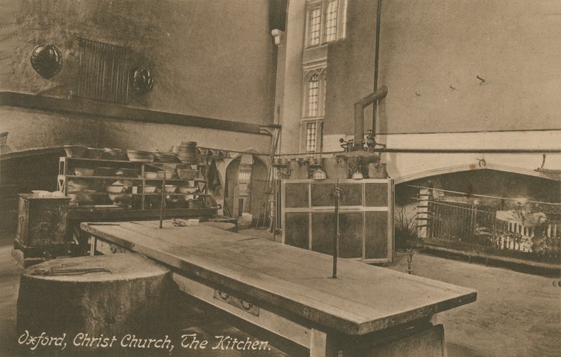 Køkkenet, Christ Church, Oxford. Postkort sendt i 1913. af English Photographer