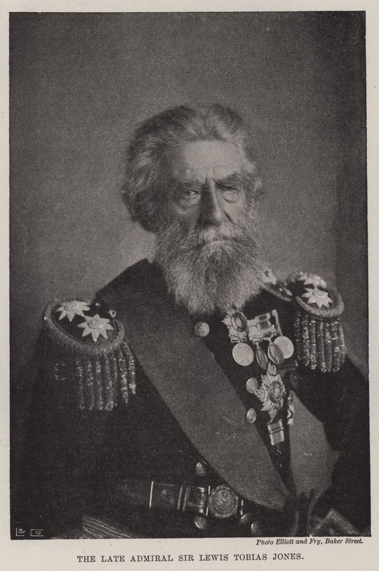Den afdøde admiral Sir Lewis Tobias Jones af English Photographer