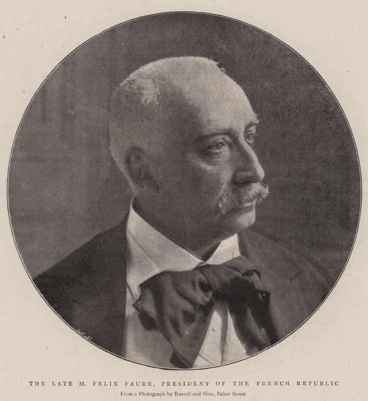 Afdøde M Felix Faure, præsident for den franske republik af English Photographer