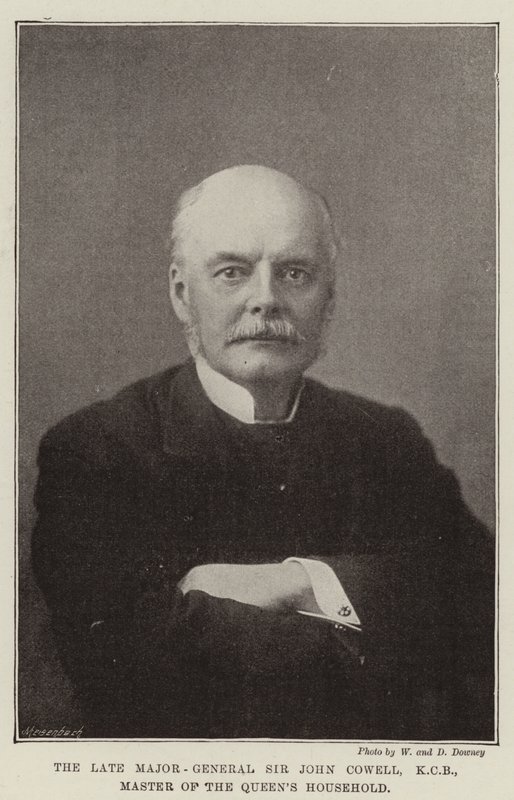 Den afdøde generalmajor Sir John Cowell, KCB, Master of the Queens Household af English Photographer