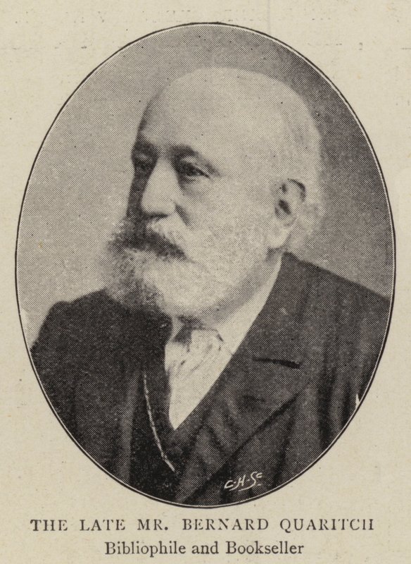 Den afdøde hr. Bernard Quaritch af English Photographer
