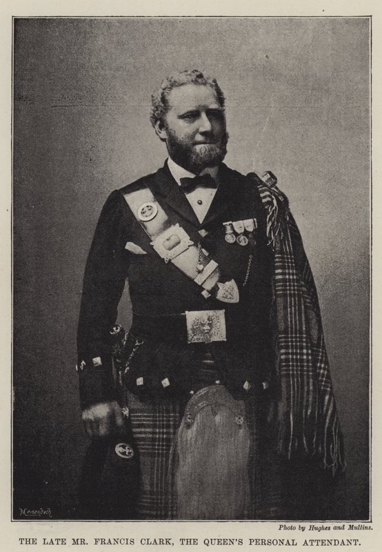 Den afdøde Mr. Francis Clark, Queens Personal Attendant af English Photographer