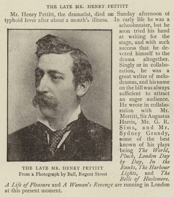 Den afdøde hr. Henry Pettitt af English Photographer