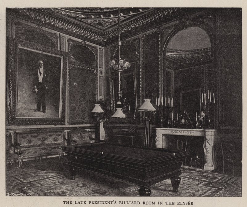 The Late Presidents Billiard Room i Elysee af English Photographer