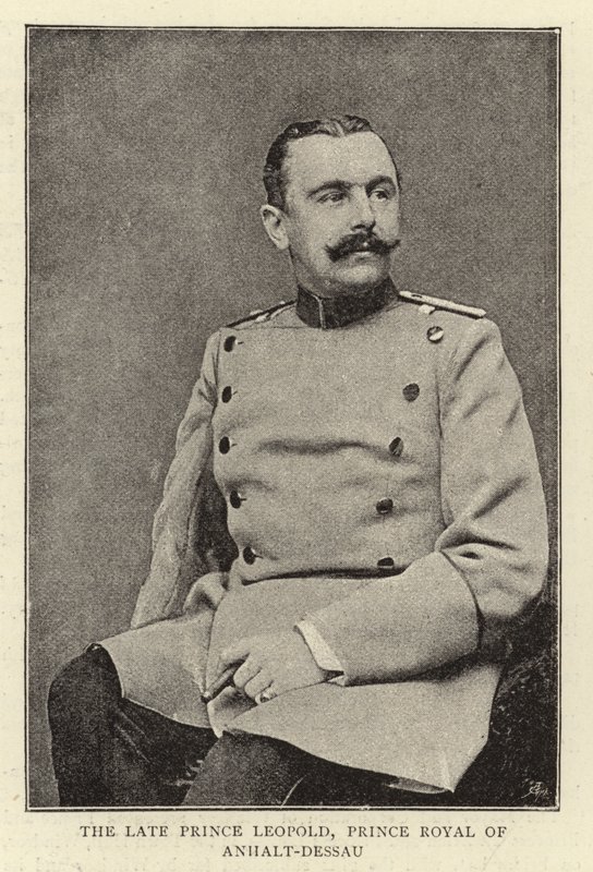 Den afdøde prins Leopold, prins Royal af Anhalt-Dessau af English Photographer
