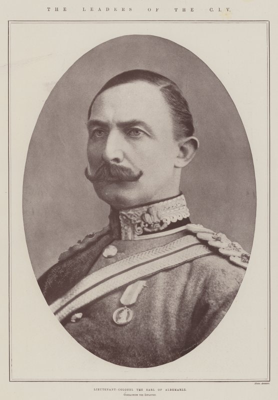 Lederne af CIV, oberstløjtnant jarlen af Albemarle, der kommanderede infanteriet af English Photographer