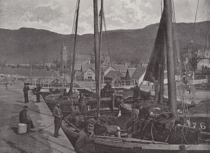 Låsene, Fort Augustus af English Photographer