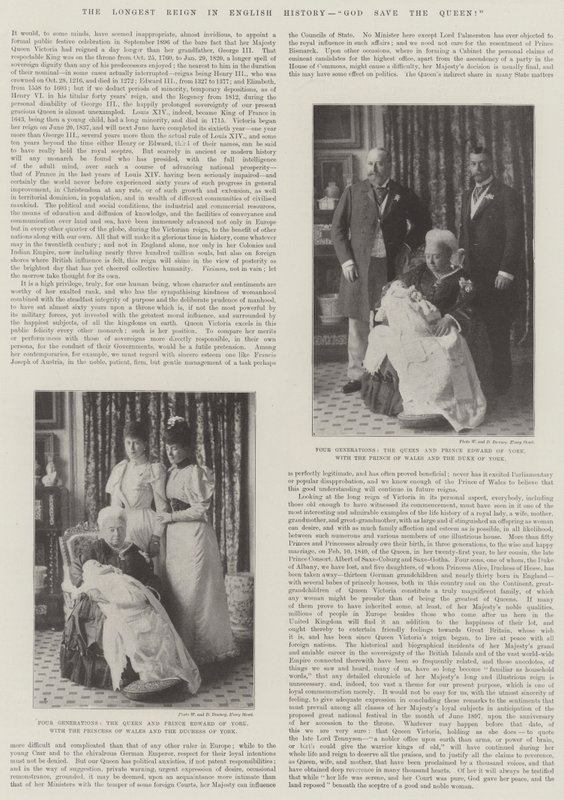 Den længste regeringstid i engelsk historie, Gud frels dronningen! af English Photographer