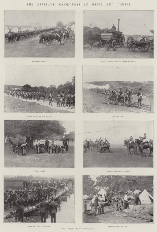 De militære manøvrer i Wilts og Dorset af English Photographer