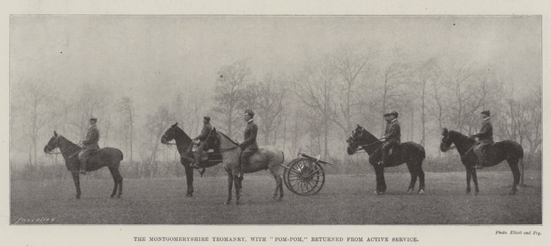 Montgomeryshire Yeomanry, med Pom-Pom, vendte tilbage fra Active Service af English Photographer