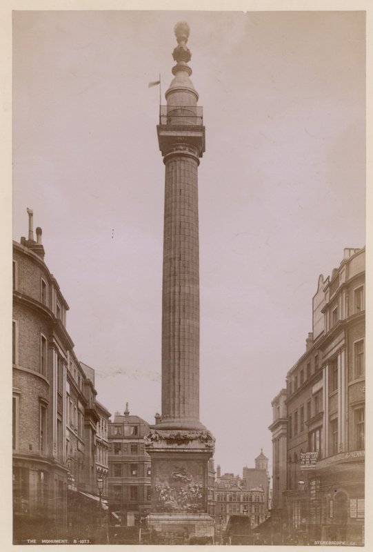 Monumentet, London af English Photographer