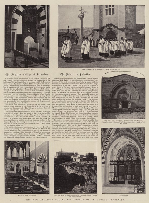 The New Anglican Collegiate Church of St George, Jerusalem af English Photographer