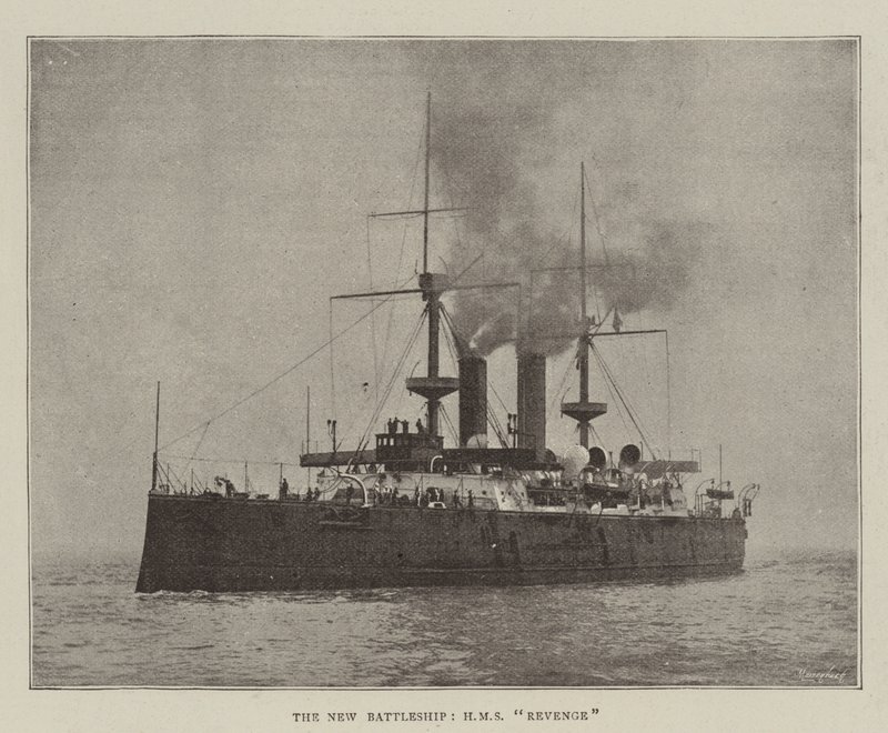 Det nye slagskib, HMS Revenge af English Photographer