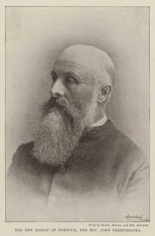 Den nye biskop af Norwich, pastor John Sheepshanks af English Photographer
