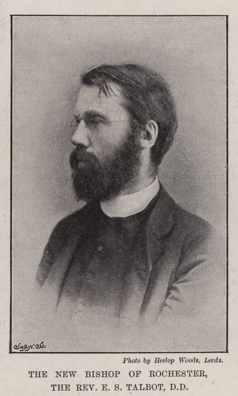 Den nye biskop af Rochester, pastor E S Talbot, DD af English Photographer