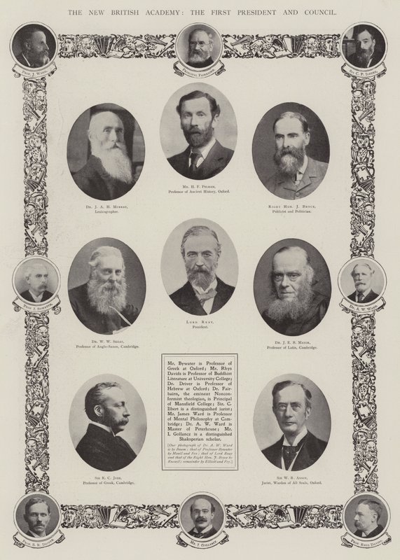 Det nye britiske akademi, den første præsident og råd af English Photographer