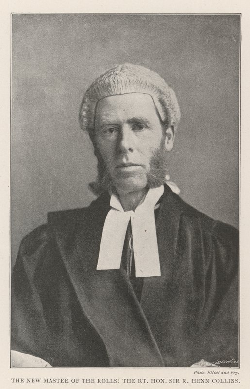 The New Master of the Rolls, den højre ærede Sir R Henn Collins af English Photographer
