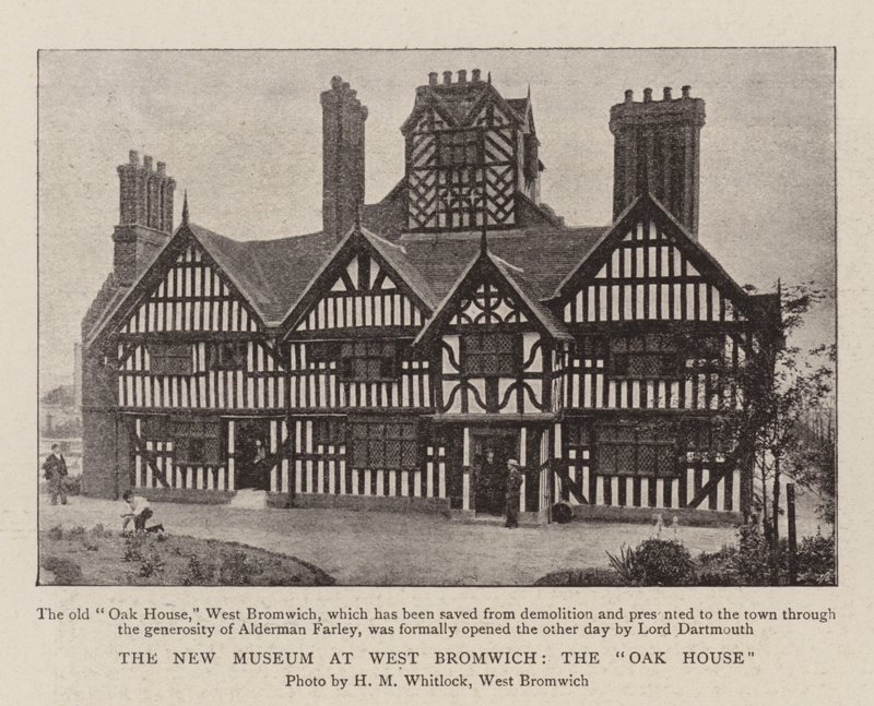 Det nye museum i West Bromwich, Oak House af English Photographer