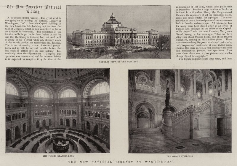 Det nye nationalbibliotek i Washington af English Photographer