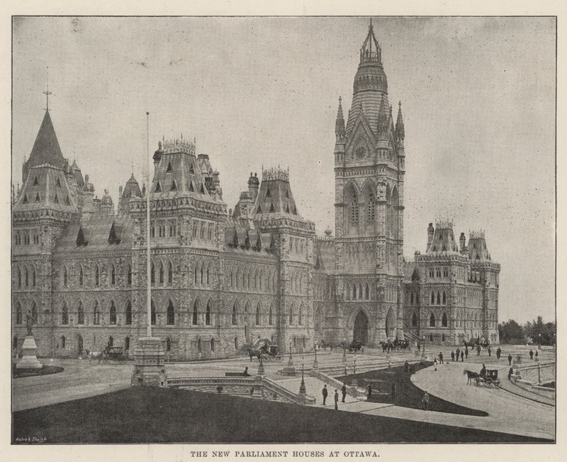 De nye parlamentshuse i Ottawa af English Photographer
