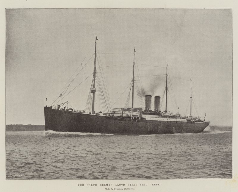 Det nordtyske Lloyd Steam-Ship Elbe af English Photographer