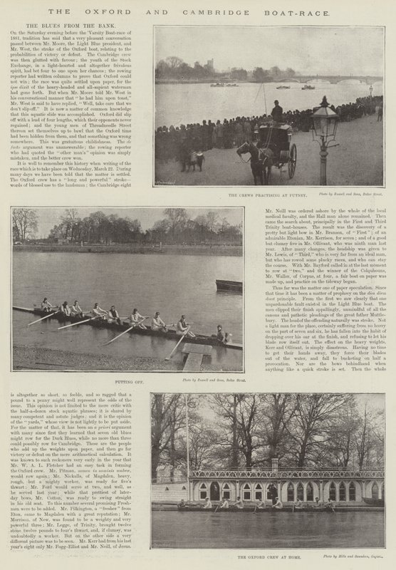 Oxford og Cambridge Boat-Race af English Photographer