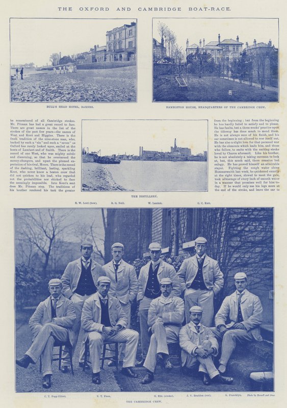 Oxford og Cambridge Boat-Race af English Photographer