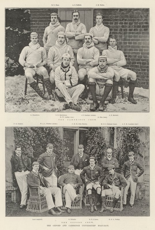 Oxford og Cambridge Universities Boat-Race af English Photographer