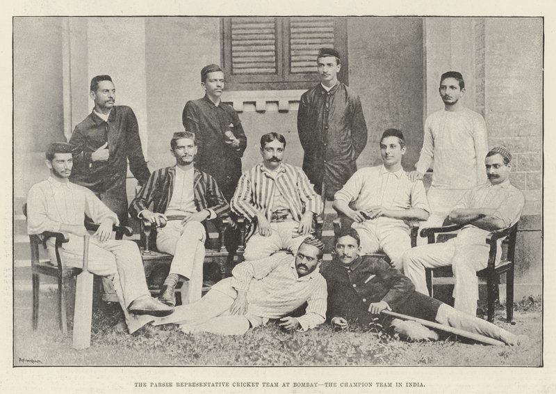 Parsee Repræsentant Cricket Team i Bombay, Champion Team i Indien af English Photographer