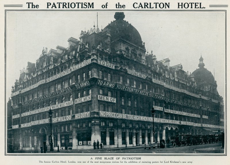 Patriotismen på Carlton Hotel af English Photographer