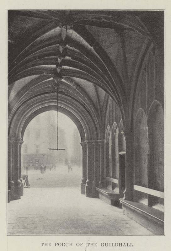 Verandaen i Guildhall af English Photographer