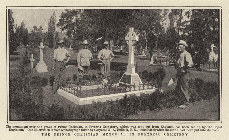 Prince Christian Memorial på Pretoria Cemetery af English Photographer