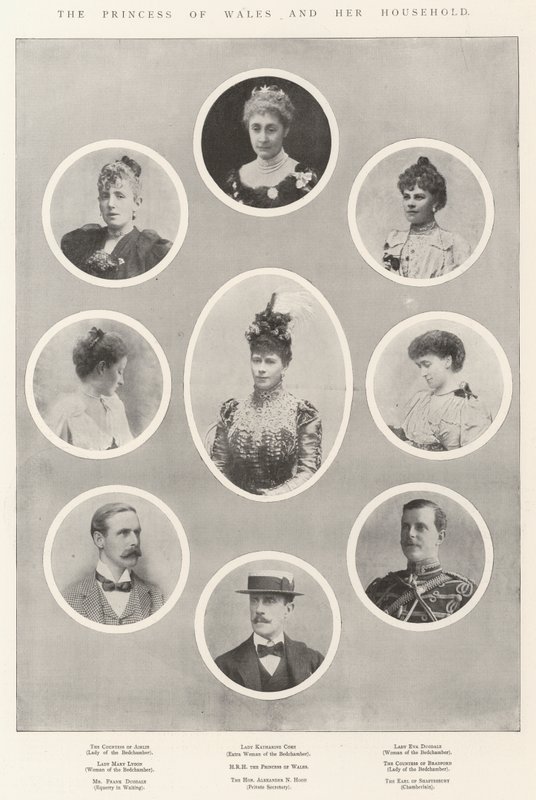 Prinsessen af Wales og hendes husstand af English Photographer