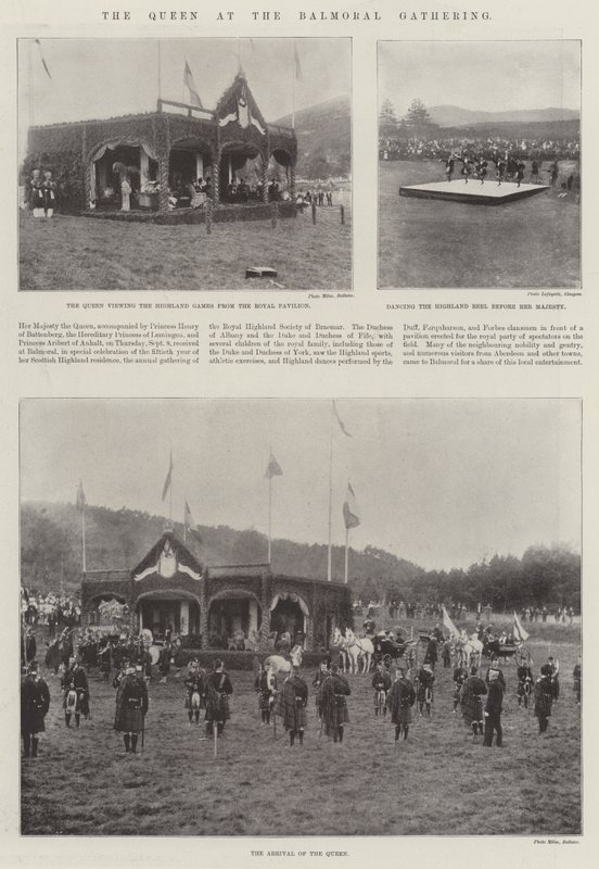 Dronningen ved Balmoral Gathering af English Photographer