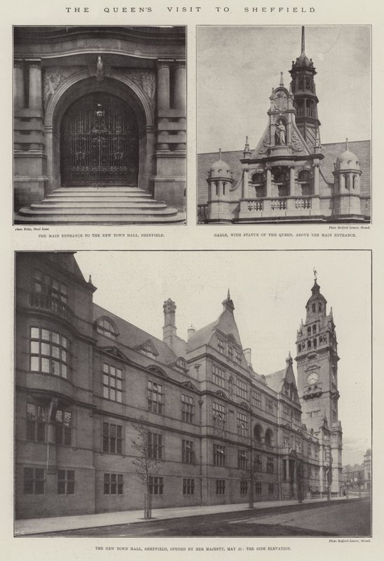 Queens besøg i Sheffield af English Photographer