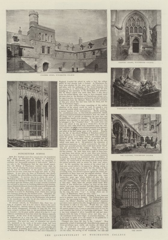 Kvindeåret for Winchester College af English Photographer